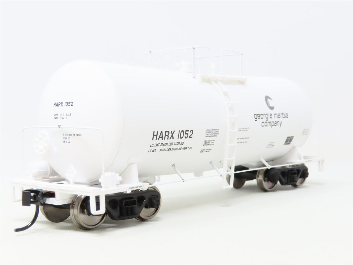 HO Walthers Gold Line 932-7233 HARX Georgia Marble Funnel Flow Tank Car #1052