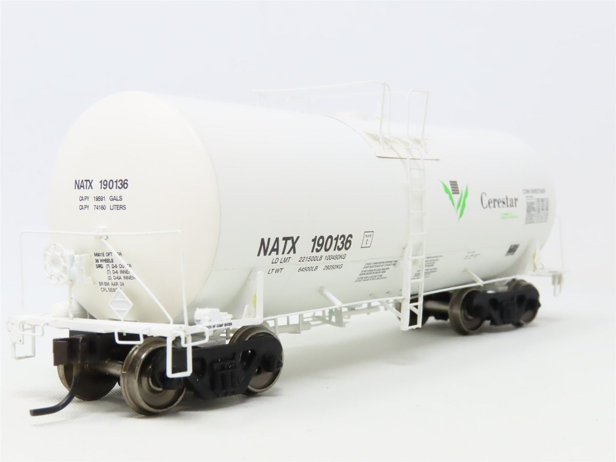 HO Scale InterMountain Pinnacle Series 47808-04 NATX Cerestar Tank Car #190136