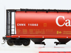 HO Scale InterMountain 45101-90 CNWX Canada 4-Bay Cylindrical Hopper #110062