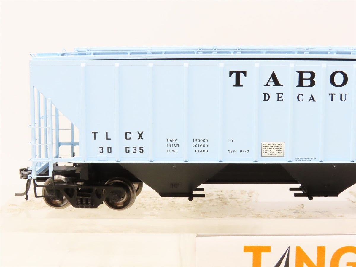 HO Scale Tangent 10029-01 TLCX Tabor &amp; Company 3-Bay Covered Hopper #30635