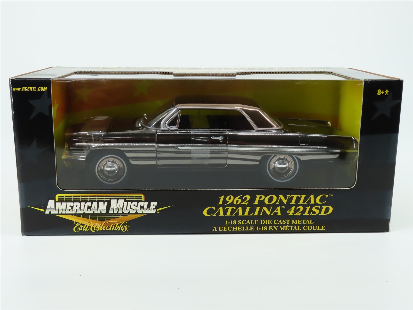 1:18 Scale RC Ertl American Muscle #36673 Die-Cast 1962 Pontiac Catalina 421SD