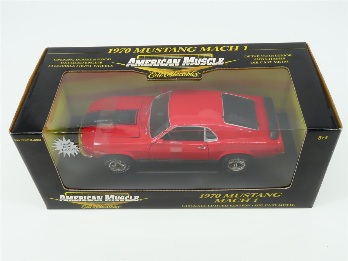 1:18 Scale RC Ertl American Muscle #33519 Die-Cast 1970 Mustang Mach I - Red