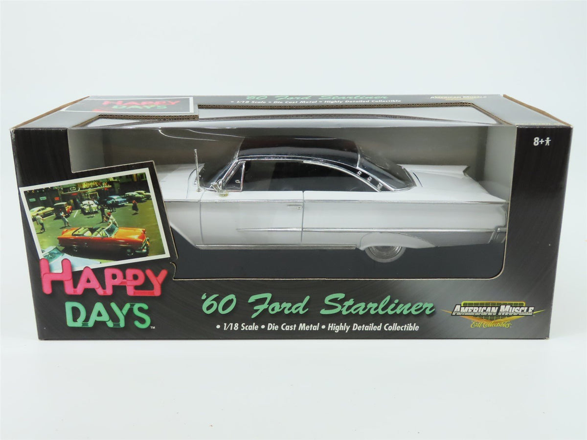 1:18 Scale RC Ertl American Muscle #36603 Happy Days &#39;60 Ford Starliner - White