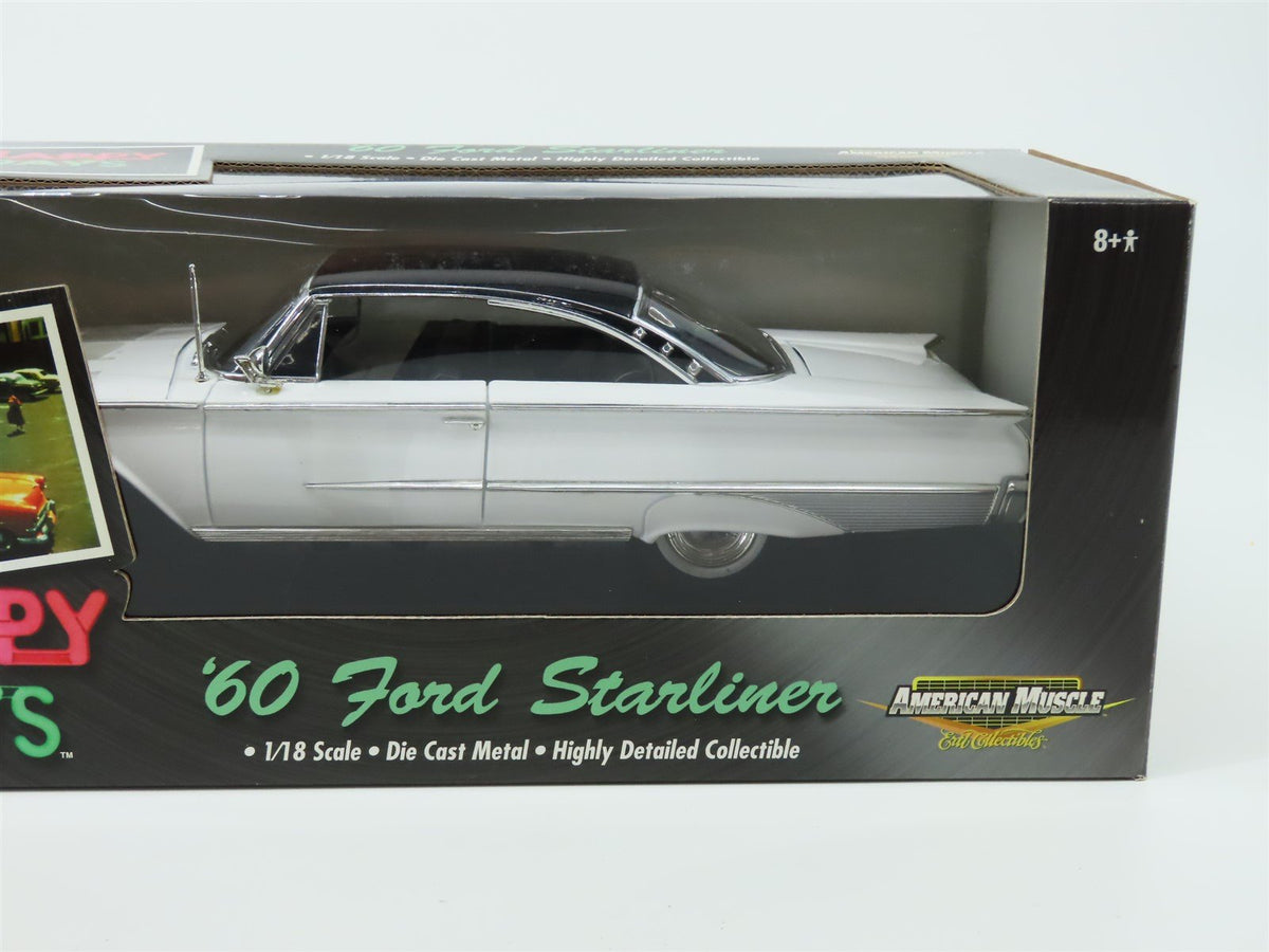 1:18 Scale RC Ertl American Muscle #36603 Happy Days &#39;60 Ford Starliner - White