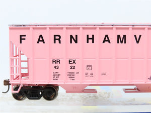 HO Scale Athearn 92764 RREX Farnhamville Iowa 3-Bay Covered Hopper #4322