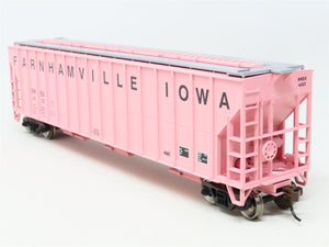 HO Scale Athearn 92764 RREX Farnhamville Iowa 3-Bay Covered Hopper #4322