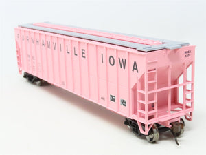 HO Scale Athearn 92764 RREX Farnhamville Iowa 3-Bay Covered Hopper #4322