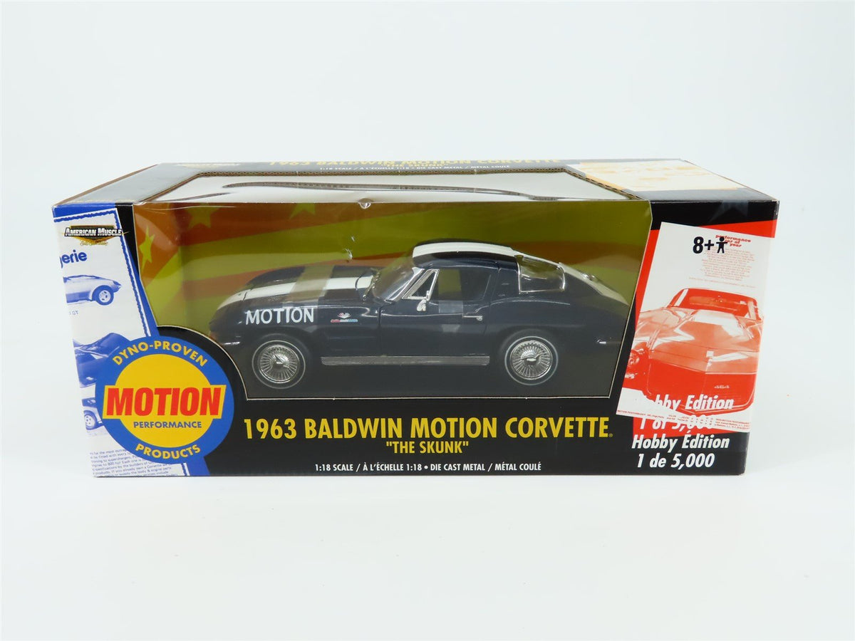 1:18 RC Ertl American Muscle #36762 1963 Baldwin Motion Corvette &quot;The Skunk&quot;