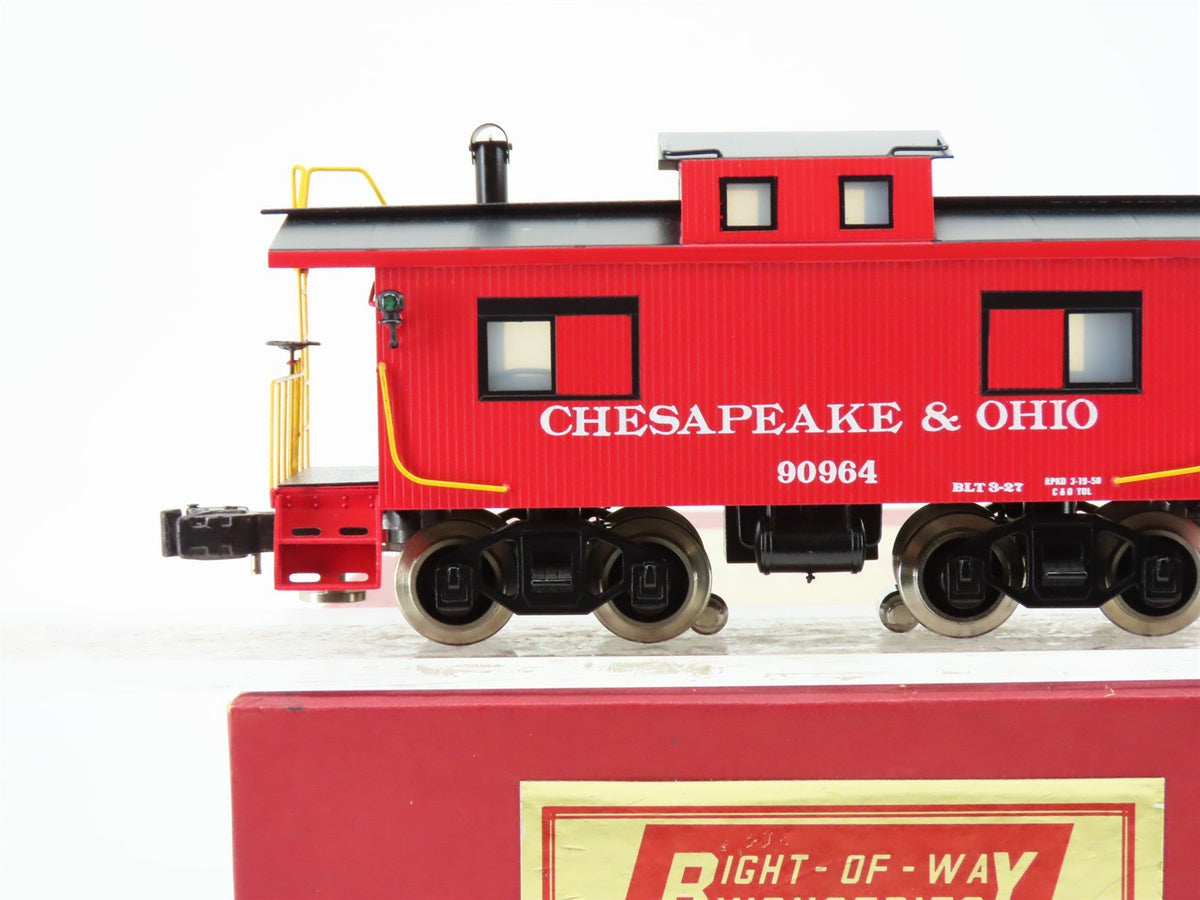 O Gauge 3-Rail Ajin/Right of Way C&amp;O Chesapeake &amp; Ohio Tin Caboose #90964