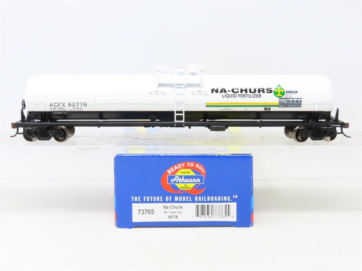 HO Scale Athearn 73765 ACFX Na-Churs 62&#39; Tank Car #82778