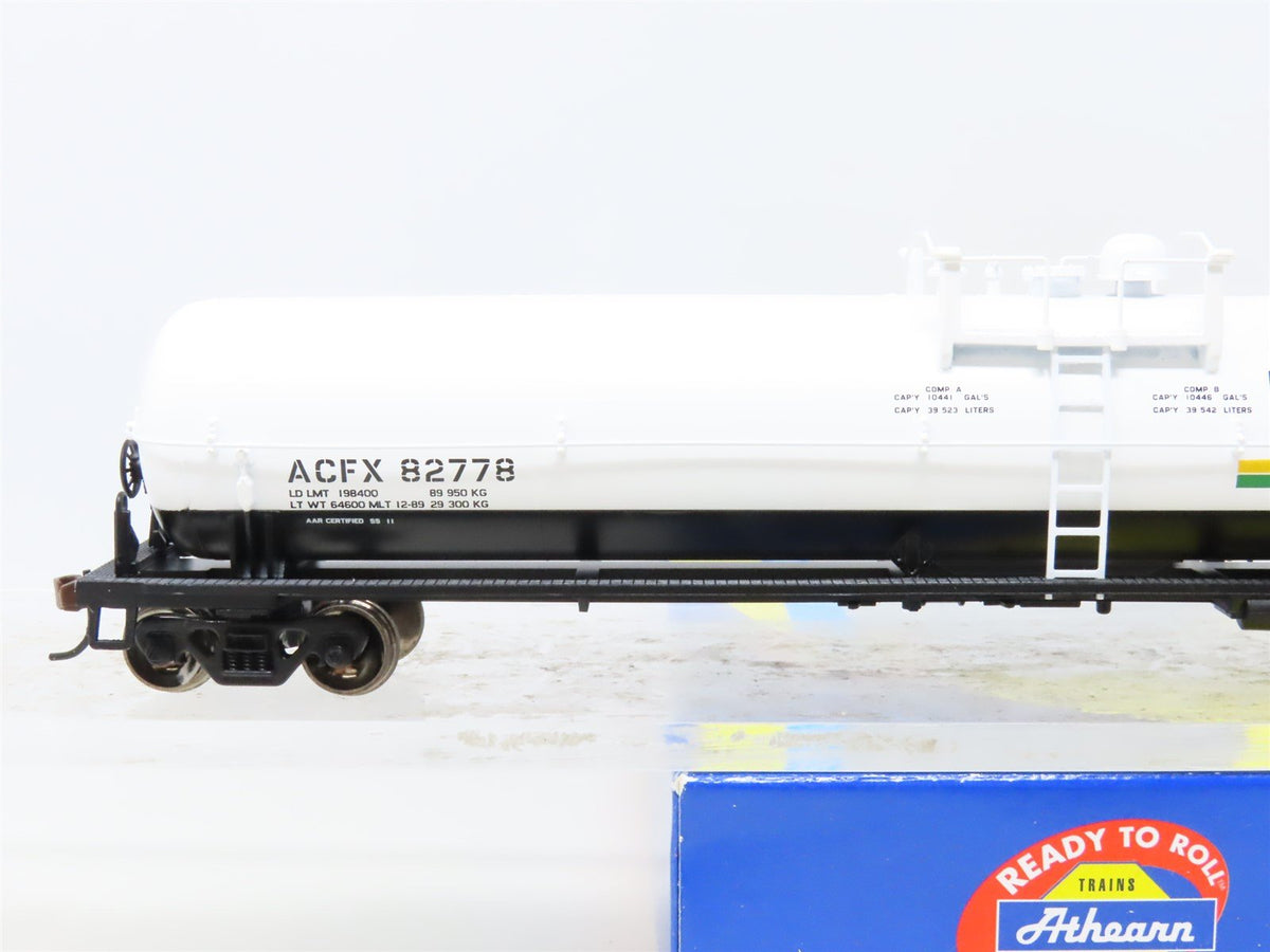 HO Scale Athearn 73765 ACFX Na-Churs 62&#39; Tank Car #82778