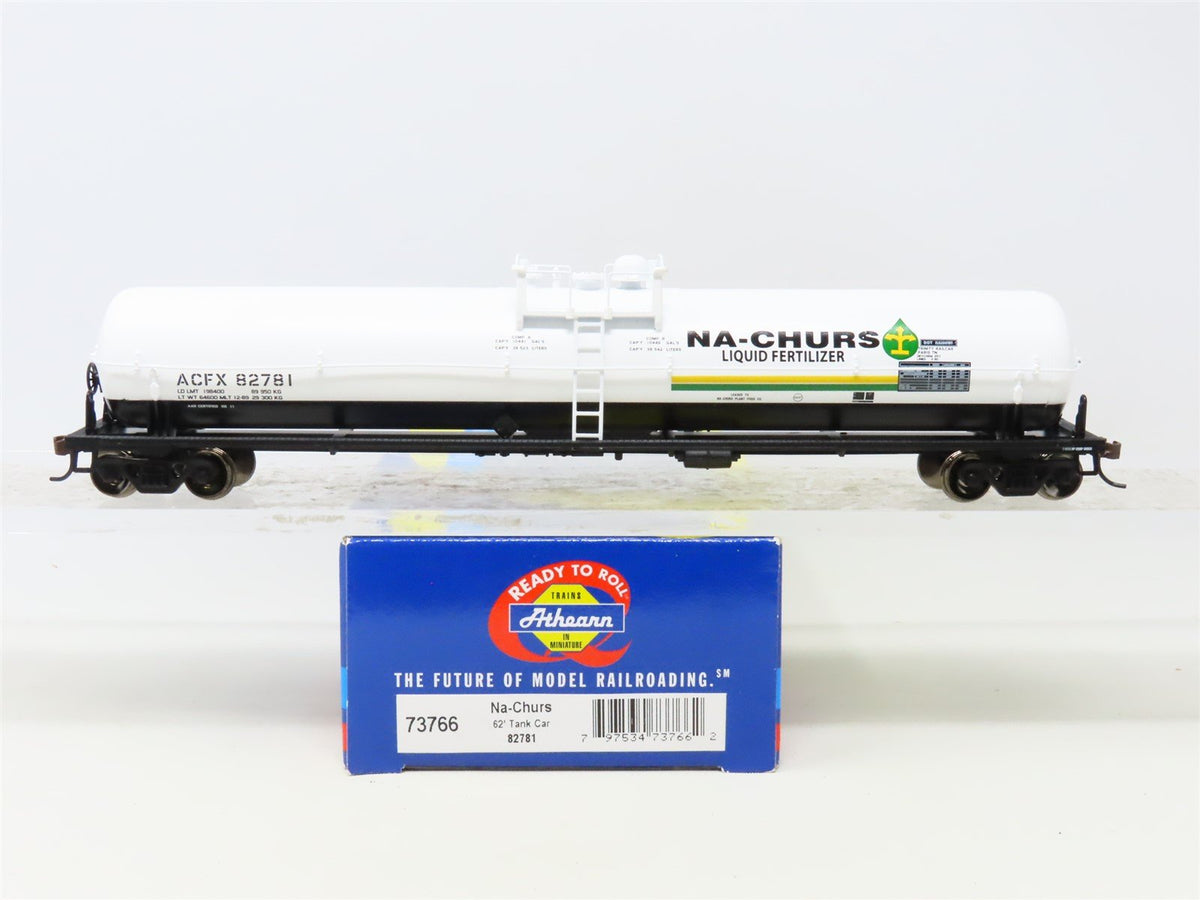 HO Scale Athearn 73766 ACFX Na-Churs 62&#39; Tank Car #82781