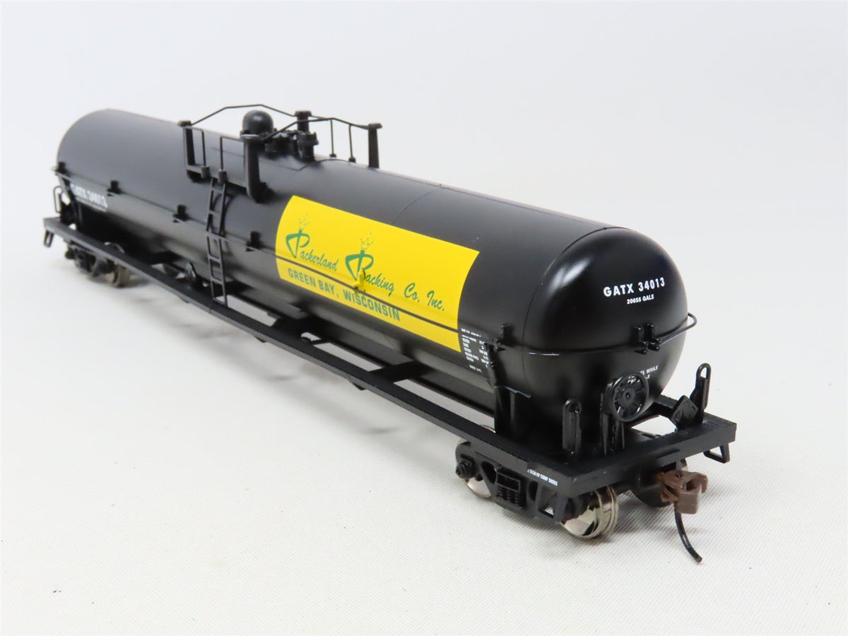 HO Scale Athearn 73768 GATX Packerland Packing 62&#39; Tank Car #34013