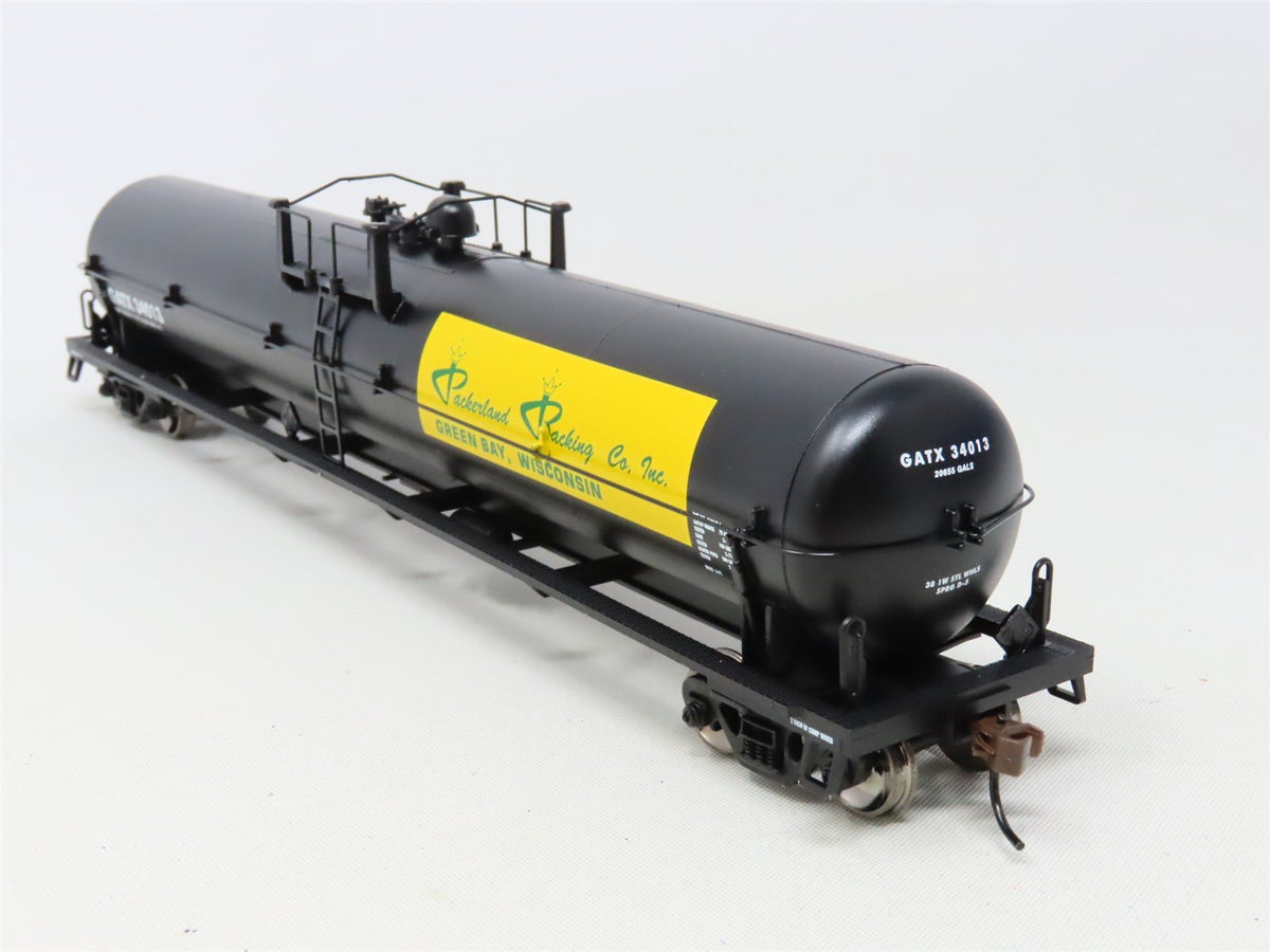 HO Scale Athearn 73768 GATX Packerland Packing 62&#39; Tank Car #34013