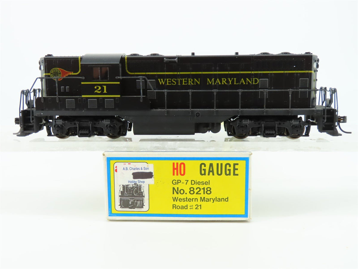 HO Scale Atlas KATO 8218 WM Western Maryland GP7 Diesel Locomotive #21