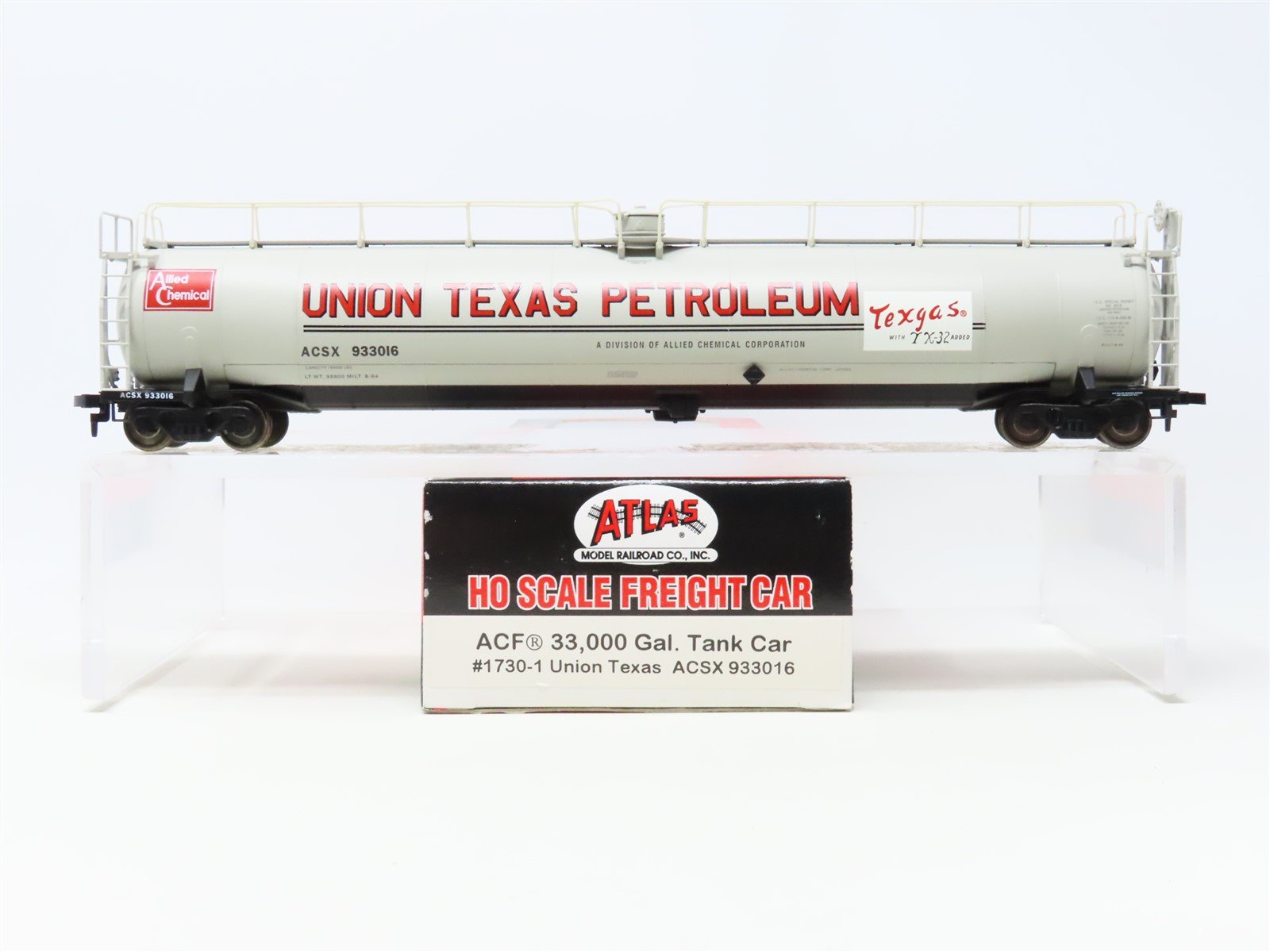 HO Scale Atlas 1730-1 ACSX Union Texas 33k Gal Tank Car #933016