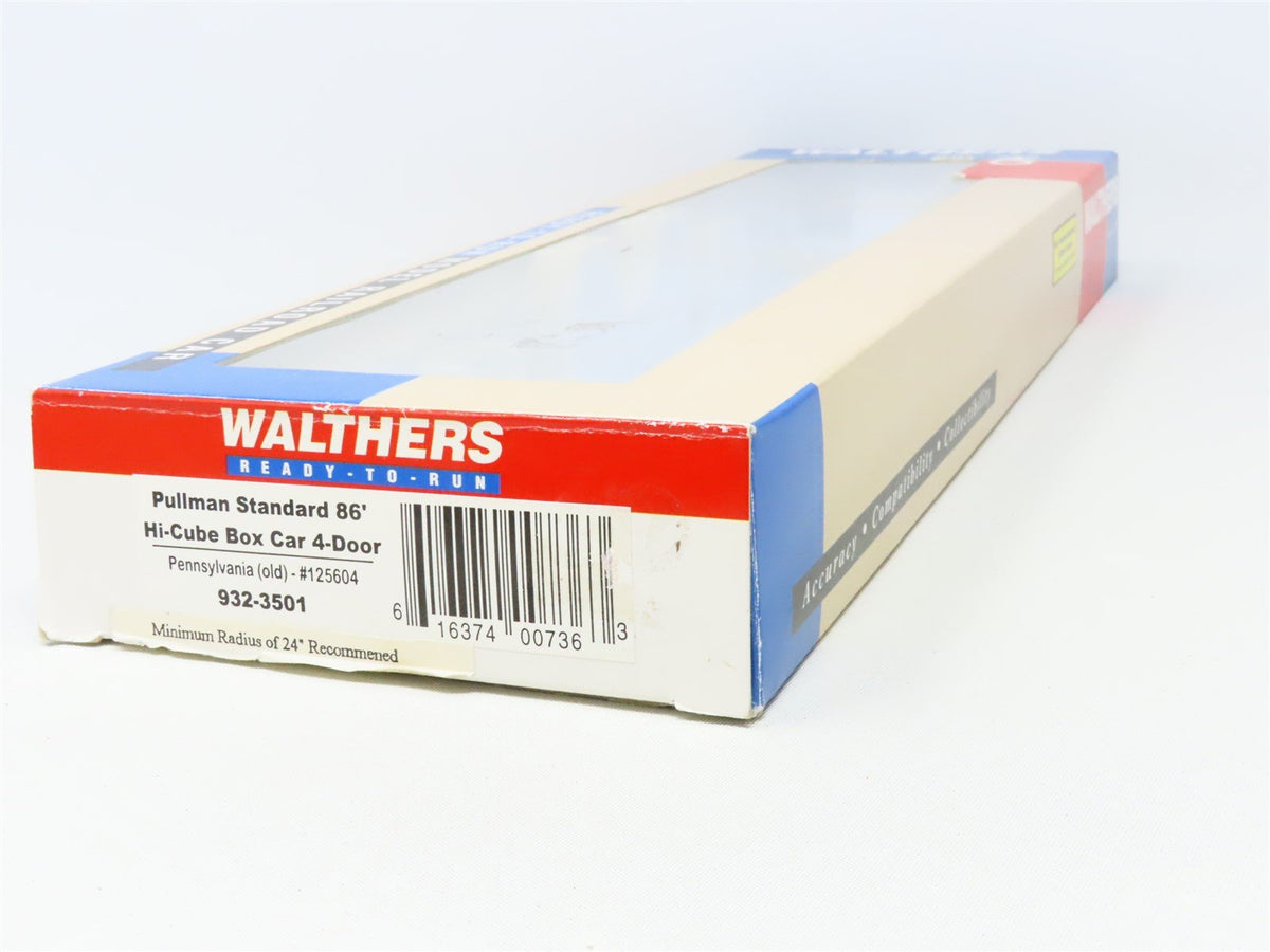 HO Scale Walthers 932-3501 PRR Pennsylvania 86&#39; Hi-Cube Box Car #125604