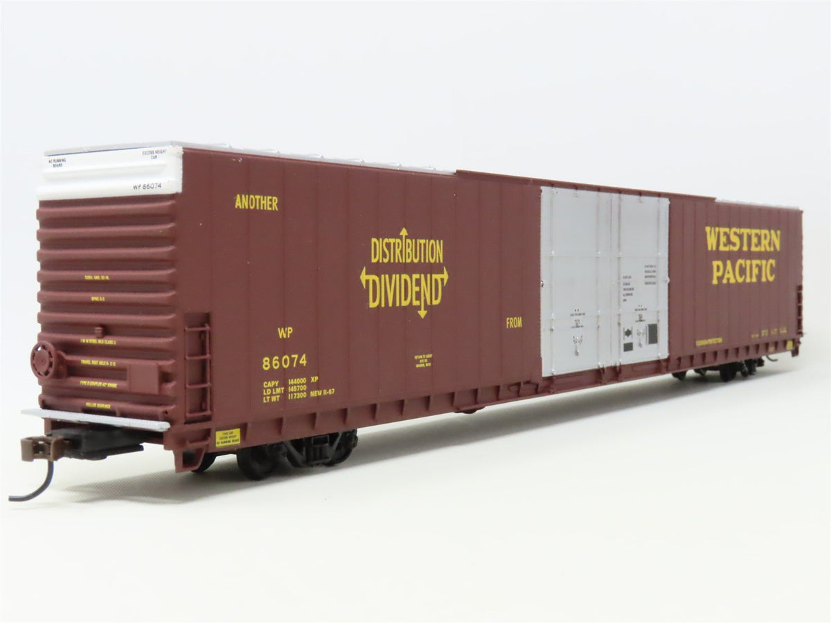 HO Scale Walthers 932-3506 WP Western Pacific 86&#39; Hi-Cube Box Car #86074