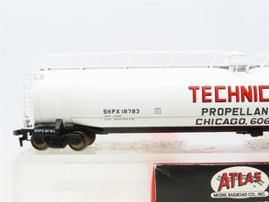 HO Scale Atlas 1725-1 SHPX Technical Propellants 33k Gal Tank Car #18783