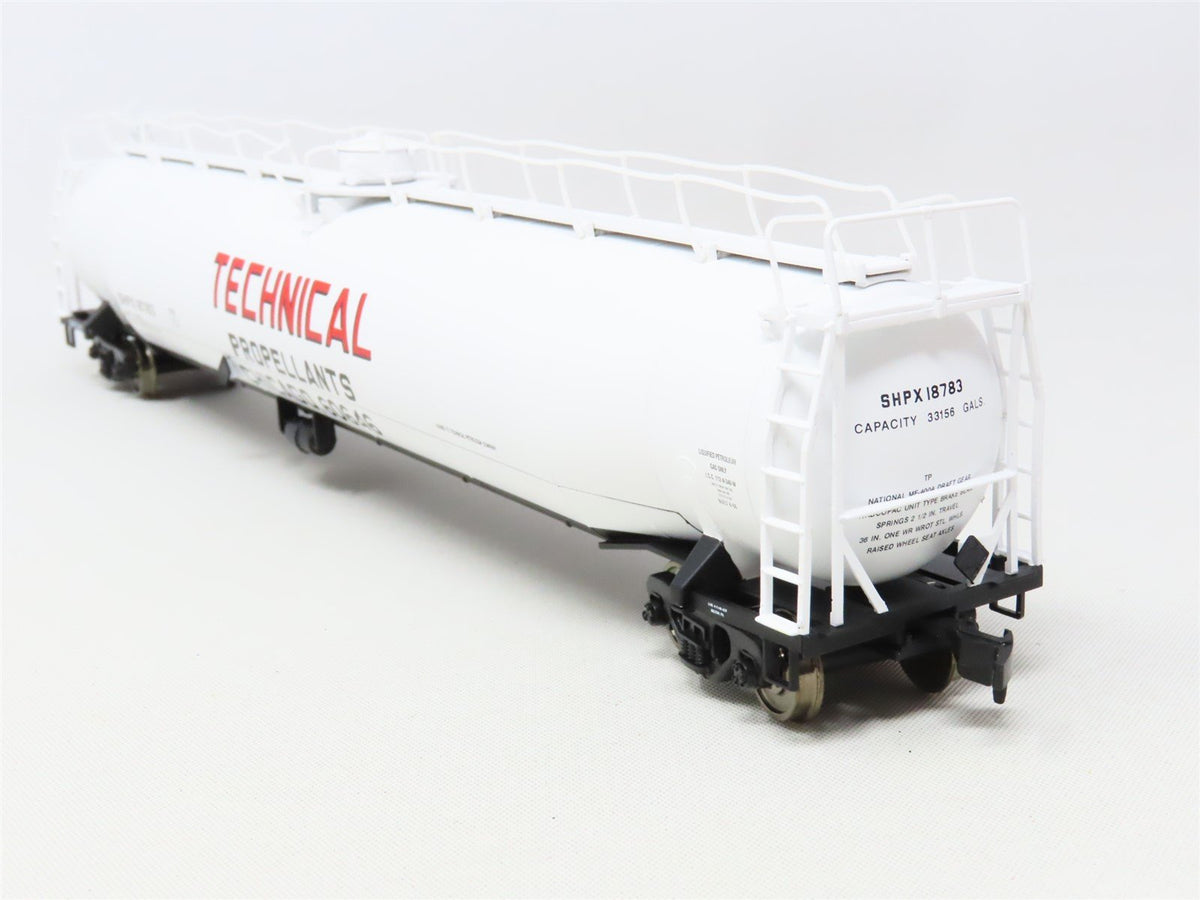 HO Scale Atlas 1725-1 SHPX Technical Propellants 33k Gal Tank Car #18783