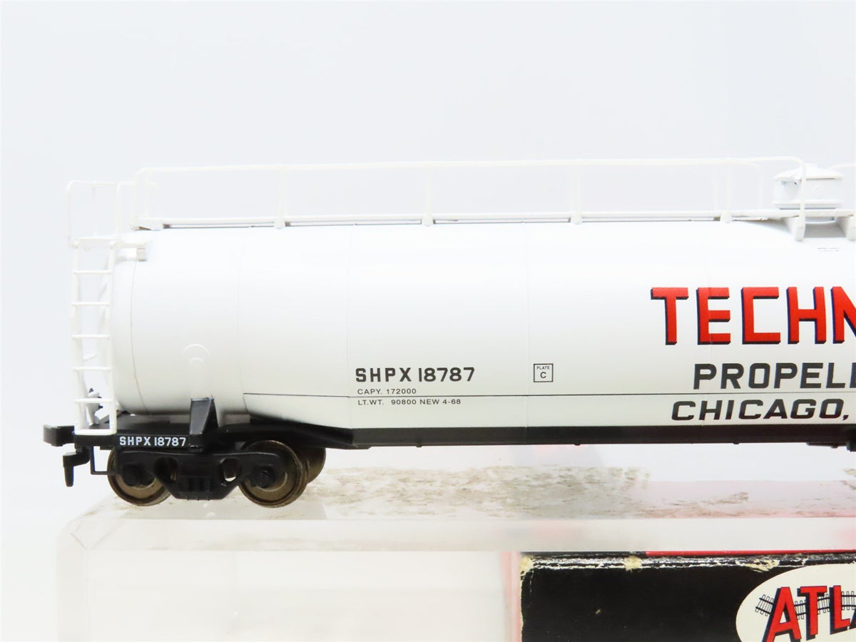 HO Scale Atlas 1725-3 SHPX Technical Propellants 33k Gal Tank Car #18787