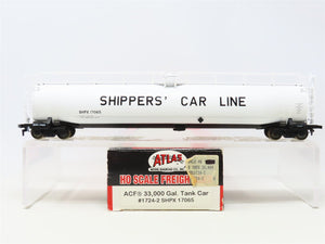 HO Scale Atlas 1724-2 SHPX Shippers Car Line 33k Gal Tank Car #17065