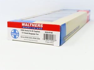 HO Scale Walthers 932-9740 ATSF Santa Fe 73' Baggage Passenger Car #3554