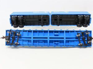 HO Scale Athearn 92399 GN Great Northern 50' Flat Car #60236 w/ Two 25' Trailers