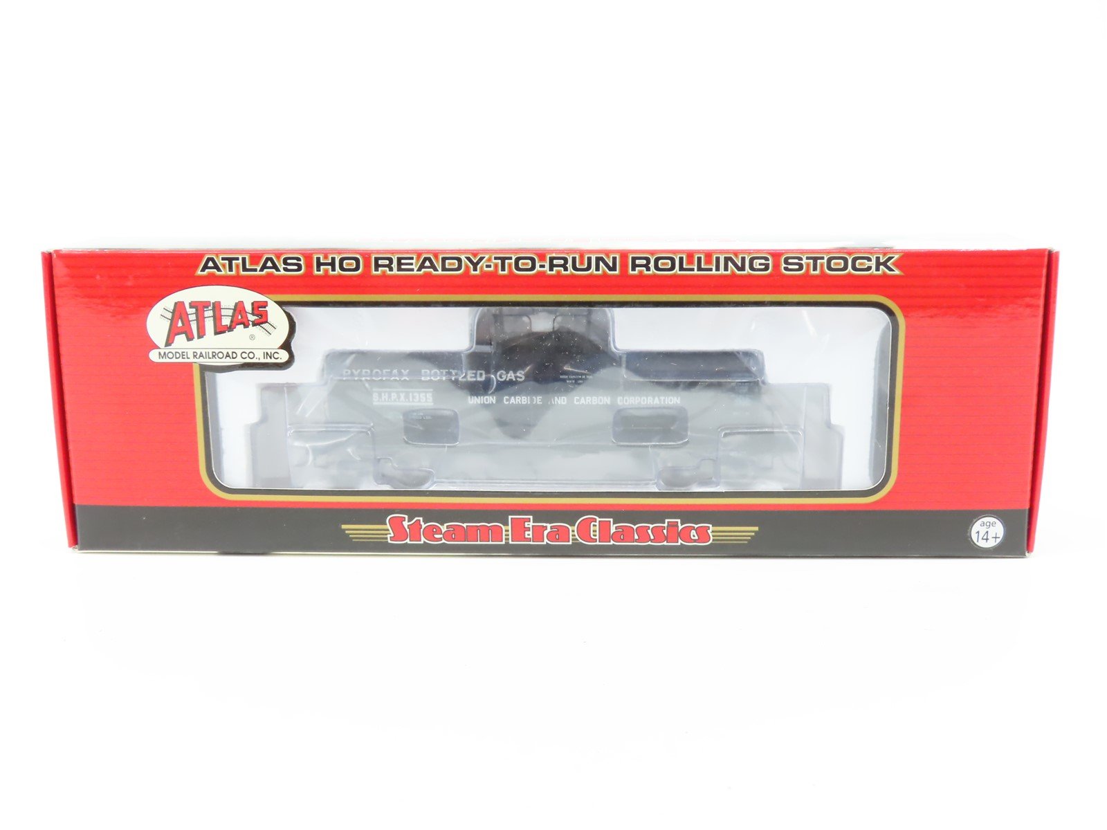 HO Scale Atlas 1064-3 Pyrofax Bottled Gas Single Dome Tank Car #1355 - SEALED