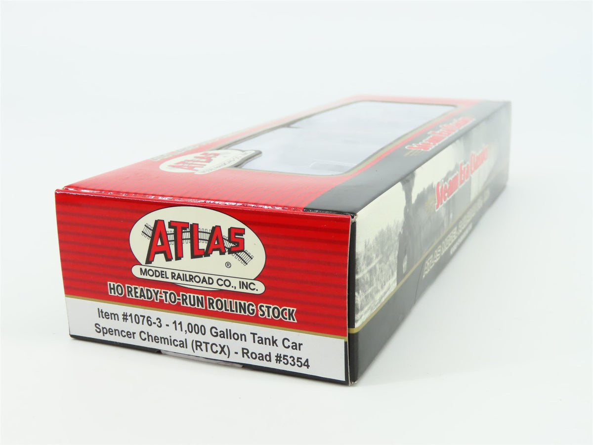 HO Scale Atlas 1076-3 Spencer Chemical Single Dome Tank Car #5354 - SEALED