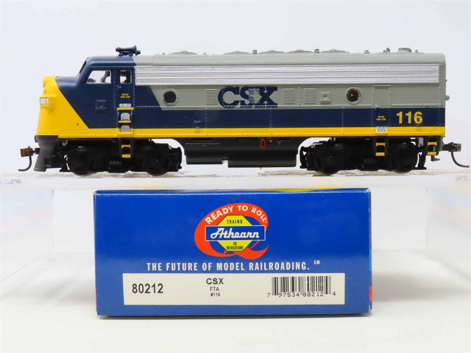HO Scale Athearn 80212 CSX Transportation F7A Diesel Locomotive #116