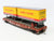 HO Scale Athearn 92359 UP Union Pacific 50' Flat Car #53001 w/ Two 25' Trailers