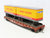 HO Scale Athearn 92360 UP Union Pacific 50' Flat Car #53018 w/ Two 25' Trailers