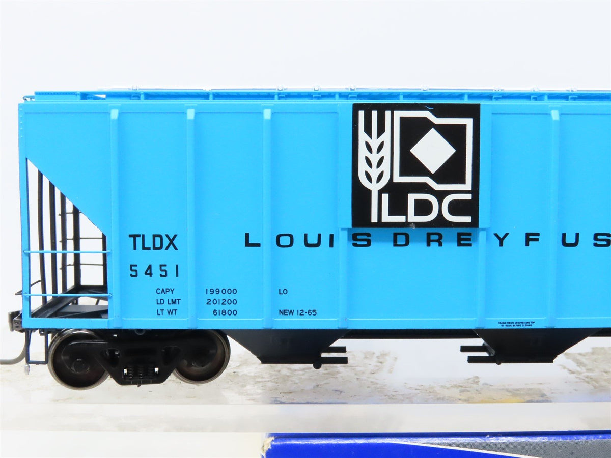 HO Scale ExactRail EP-80179-5 TLDX Louis-Dreyfus Corporation Grain Hopper #5451