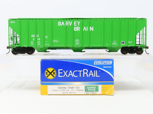 HO Scale ExactRail EE-1709-4 GGIX Garvey Grain 3-Bay Covered Hopper #219