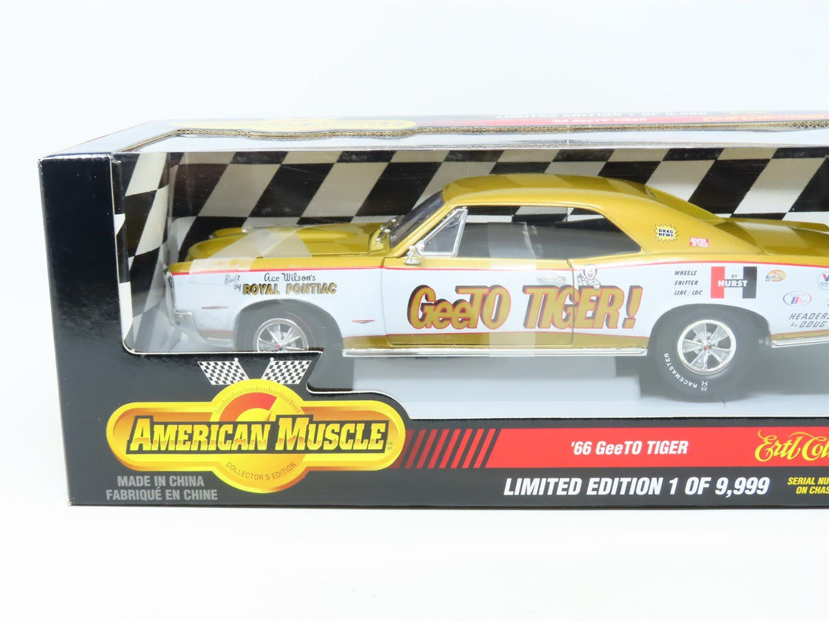 1:18 Scale Ertl American Muscle #32107 Die-Cast &#39;66 GeeTo Tiger - Gold/White