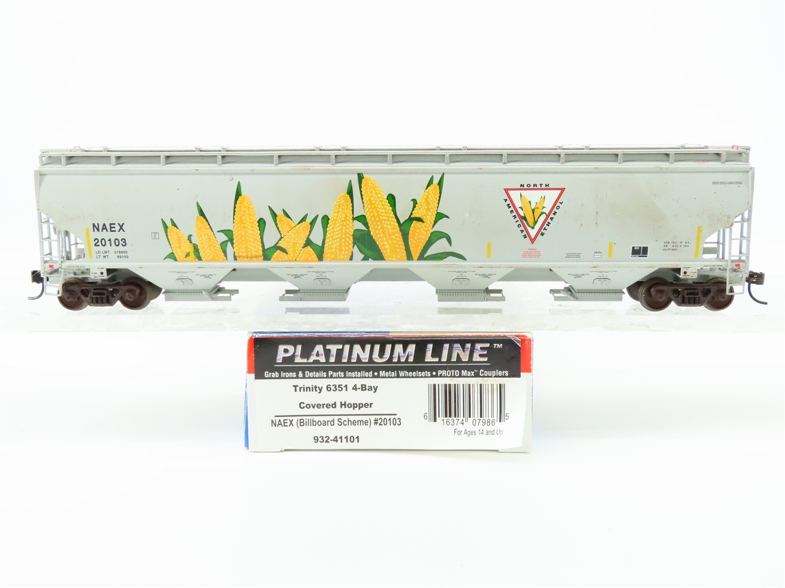HO Walthers Platinum Line 932-41101 NAEX North American Ethanol Hopper #20103