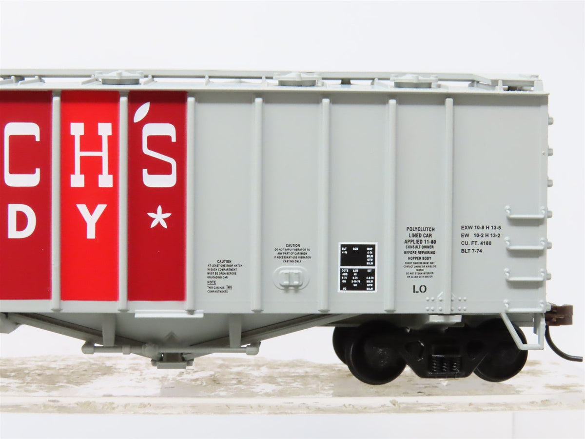 HO Scale Walthers 932-23689 GACX Brach&#39;s Candy 50&#39; Airslide Hopper 2-Pack