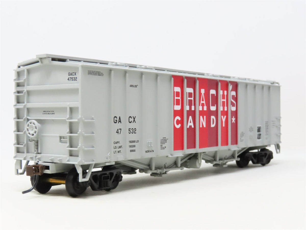 HO Scale Walthers 932-23689 GACX Brach&#39;s Candy 50&#39; Airslide Hopper 2-Pack
