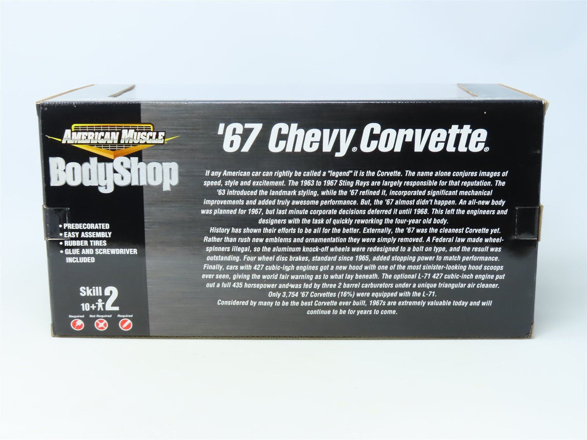 1:18 RC Ertl American Muscle Body Shop Kit #36520 &#39;67 Chevy Corvette - Black/Red