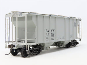 HO Scale Kadee Cars 8632 P&WV Pittsburgh & West Virginia 2-Bay Hopper #1955