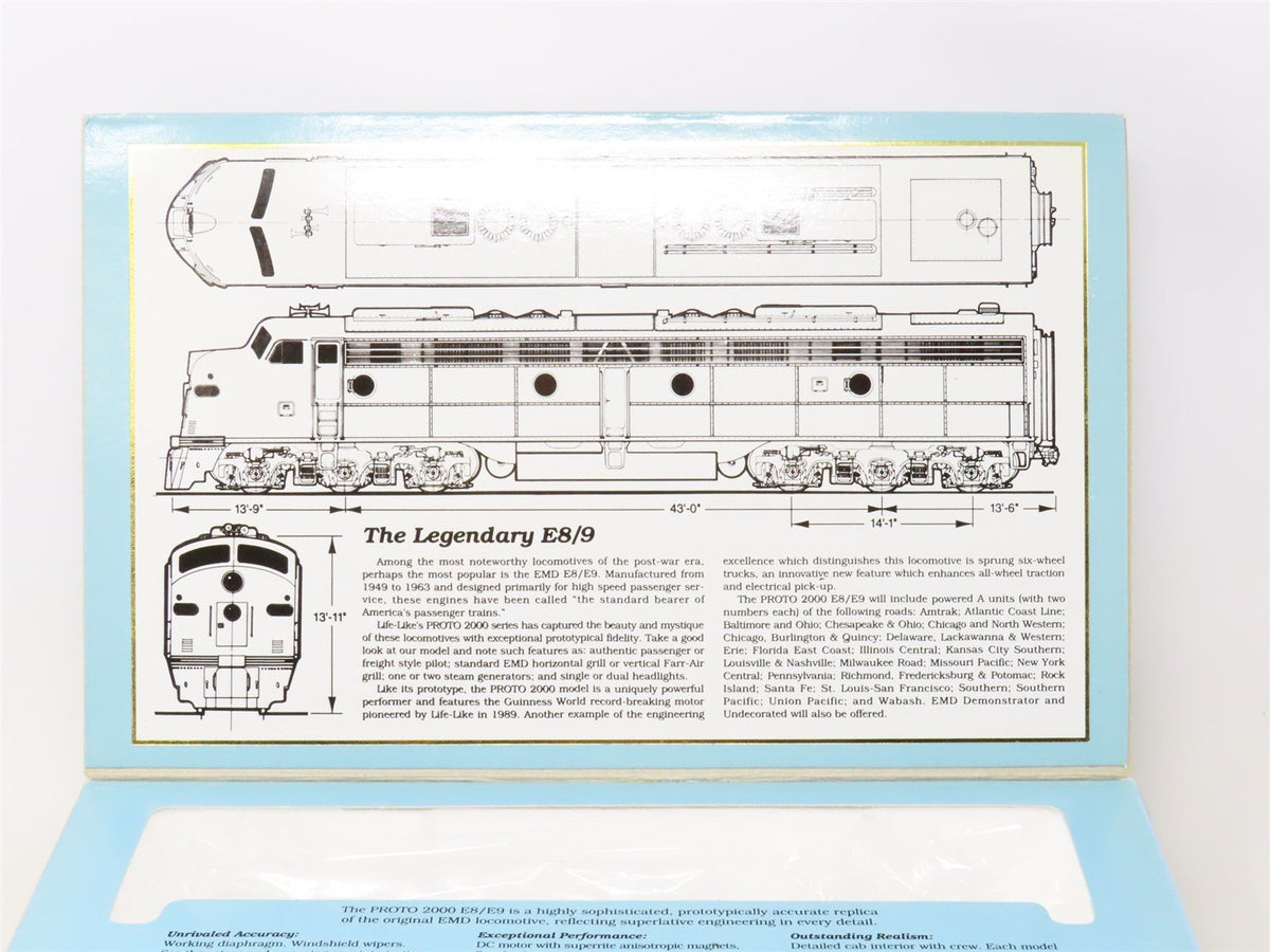 HO Scale Proto 2000 21009 SBD Seaboard E8/9A Diesel Locomotive #3050