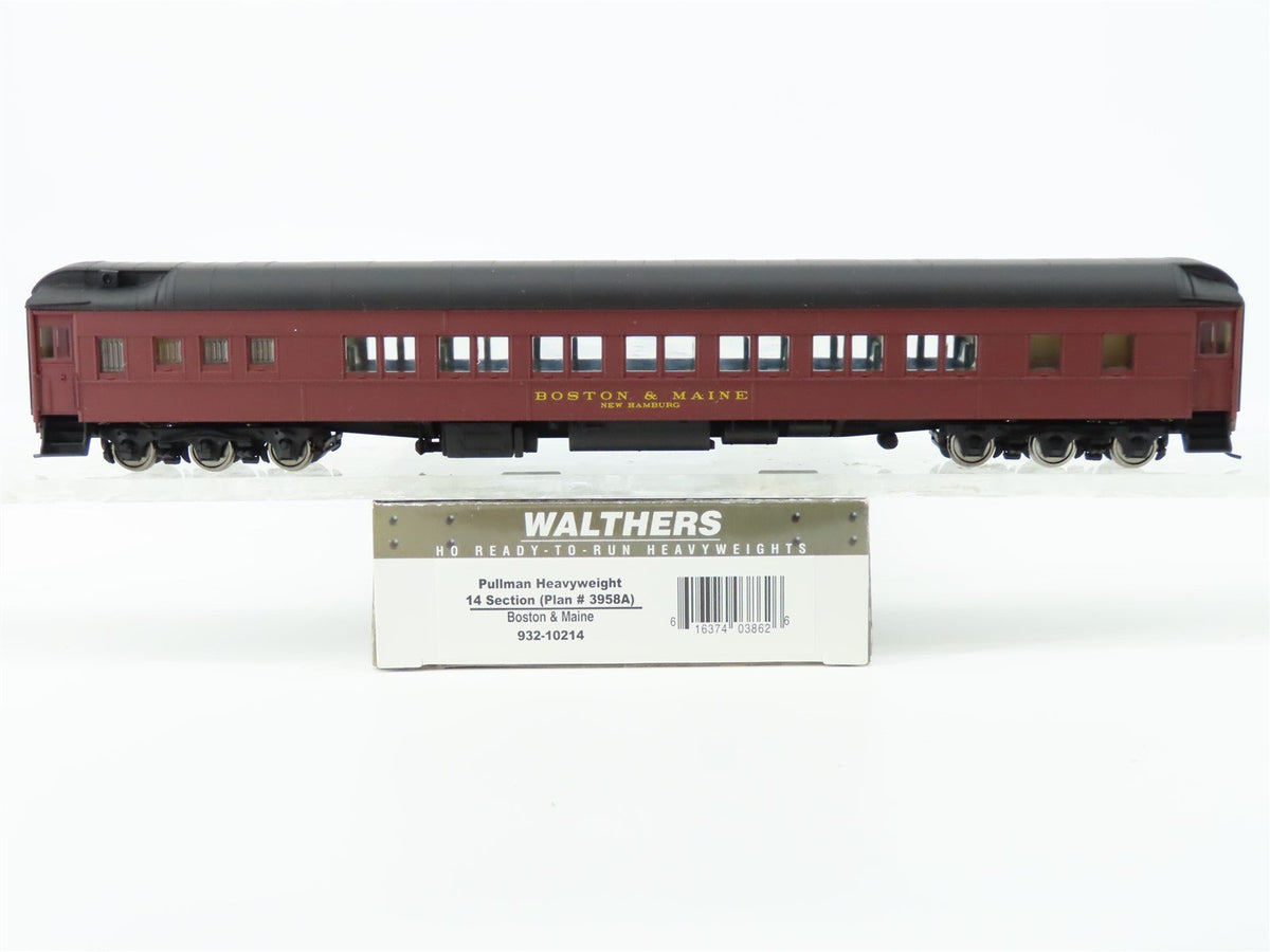 HO Walthers 932-10214 BM Boston &amp; Maine Heavyweight 14-Section Sleeper Passenger