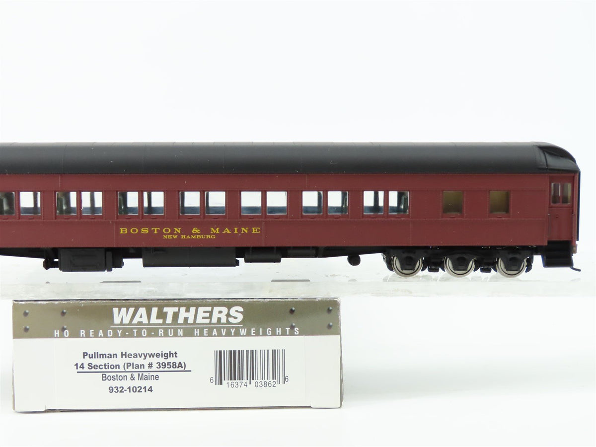 HO Walthers 932-10214 BM Boston &amp; Maine Heavyweight 14-Section Sleeper Passenger