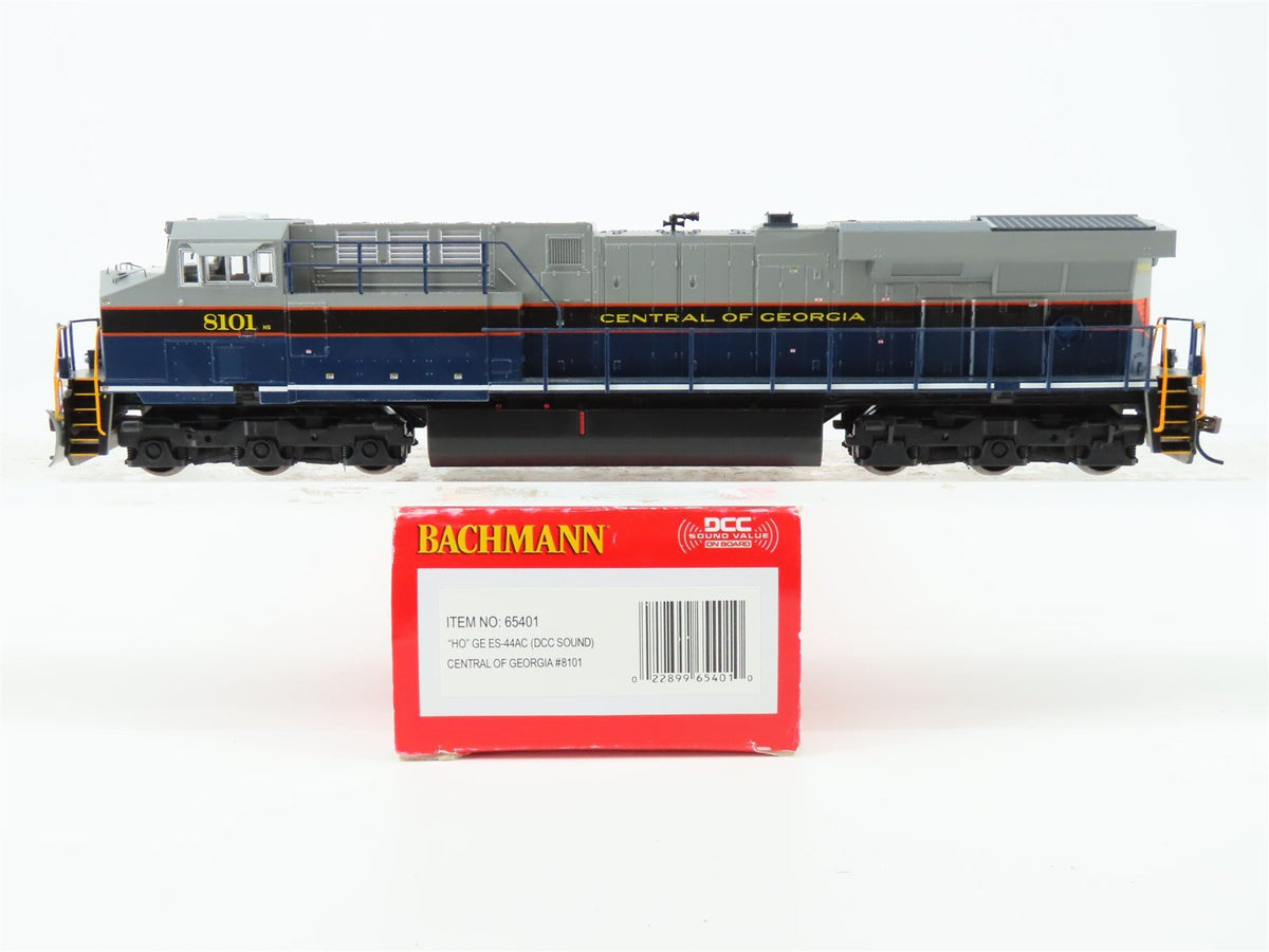 HO Bachmann 65401 CG Central of Georgia GE ES44AC Diesel #8101 w/DCC &amp; Sound