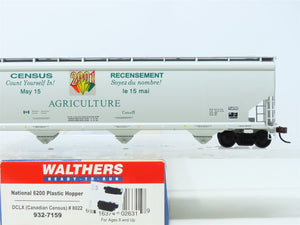 HO Scale Walthers 932-7159 DCLX Canadian Census 2001 4-Bay Covered Hopper #8022