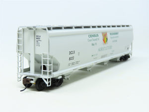 HO Scale Walthers 932-7159 DCLX Canadian Census 2001 4-Bay Covered Hopper #8022