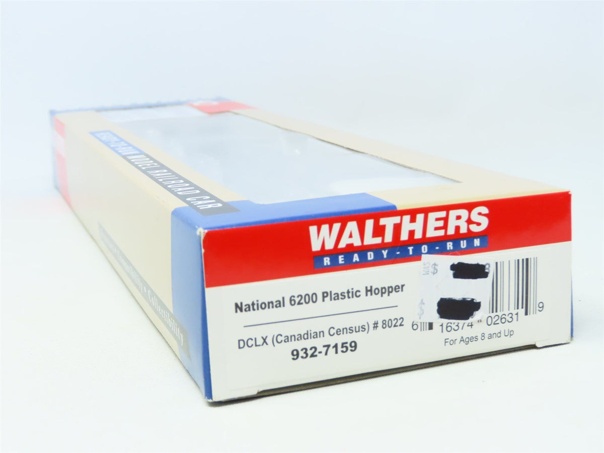 HO Scale Walthers 932-7159 DCLX Canadian Census 2001 4-Bay Covered Hopper #8022