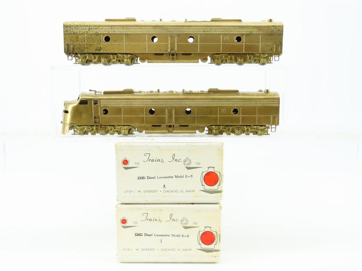 HO Trains Inc TID/KMT BRASS Undecorated EMD E9A/B Diesel Locomotive Set