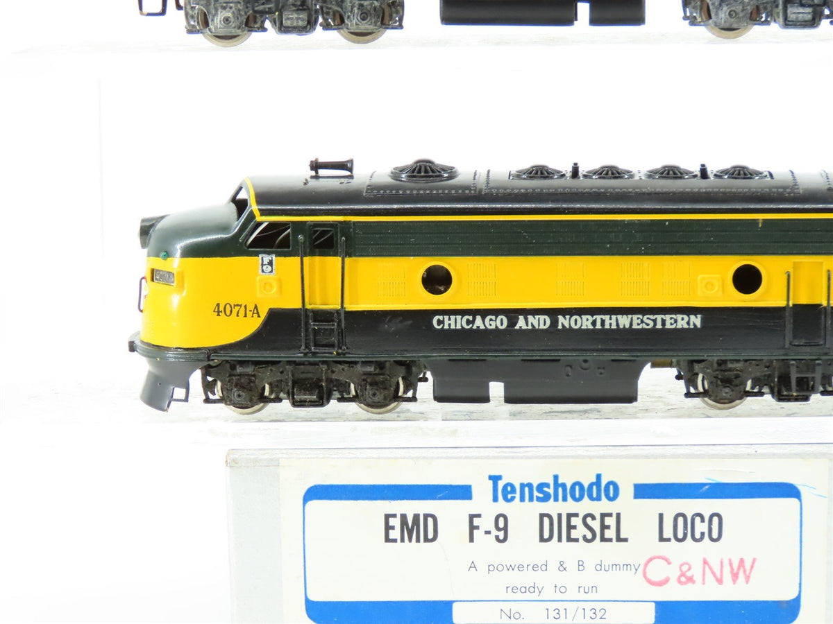 HO Tenshodo BRASS 131/132 CNW Chicago &amp; North Western F9A/B Diesel Set - Custom